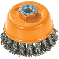 Wire Cup Brush, 3" Dia. x 5/8"-11 Arbor Moffatt Supply & Specialties