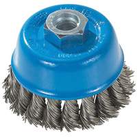 Knot-Twisted Wire Cup Brush, 3" Dia. x M14 Arbor Moffatt Supply & Specialties