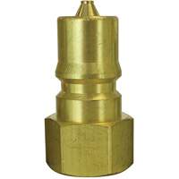 Hydraulic Quick Coupler Plug, 1/2" Dia., Brass Moffatt Supply & Specialties