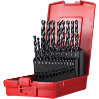 Jobber Length Drill Bit Set, 21 Pieces, High Speed Steel Moffatt Supply & Specialties
