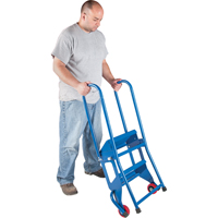 Portable Folding Ladder, 2 Steps, Perforated, 20" High Moffatt Supply & Specialties