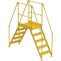 Crossover Ladder, 79 1/2" Overall Span, 50" H x 24" D, 24" Step Width Moffatt Supply & Specialties