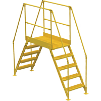 Crossover Ladder, 103-1/2" Overall Span, 50" H x 48" D, 24" Step Width Moffatt Supply & Specialties
