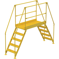 Crossover Ladder, 115-1/2" Overall Span, 50" H x 60" D, 24" Step Width Moffatt Supply & Specialties