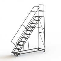 &eacute;chelles robustes en angle de s&eacute;curit&eacute;, 11 marches, Stri&eacute;, Inclinaison 50°, Hauteur 110" Moffatt Supply & Specialties