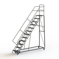 &eacute;chelles robustes en angle de s&eacute;curit&eacute;, 12 marches, Stri&eacute;, Inclinaison 50°, Hauteur 120" Moffatt Supply & Specialties