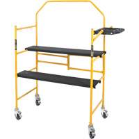 nsemble d'&eacute;chafaudage &agrave; montant de s&eacute;curit&eacute; & tablette pour outils de 4' Jobsite Series, Cadre Acier, 49-1/2" p x 57-3/4" h Moffatt Supply & Specialties