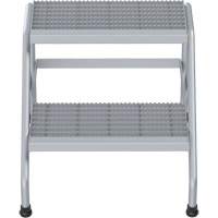 Aluminum Step Stand, 2 Step(s), 22-13/16" W x 24-9/16" L x 20" H, 500 lbs. Capacity Moffatt Supply & Specialties