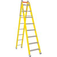 Step to Straight Ladder, 13.8', Fibreglass, 375 lbs., CSA Grade 1AA Moffatt Supply & Specialties