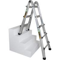 Telescoping Multi-Position Ladder, 2.916' - 9.75', Aluminum, 300 lbs., CSA Grade 1A VD689 | Moffatt Supply & Specialties