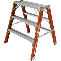 Buildman™ Step-up Workbench, 3' H x 34.75" W x 33.25" D, 300 lbs. Capacity, Fibreglass VD700 | Moffatt Supply & Specialties