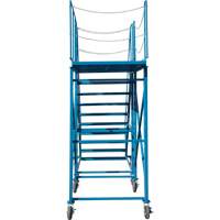 Snow Ladder, Steel, 10 Steps, 99" H, 85-1/2" D, 48" Step, Serrated Moffatt Supply & Specialties