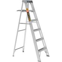 Step Ladder with Paint Tray, 6', Aluminum, 225 lbs. Capacity, Type 2 Moffatt Supply & Specialties
