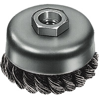 Knot Wire Cup Brush, 3" Dia. x 5/8"-11 Arbor Moffatt Supply & Specialties