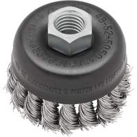 Knot Wire Cup Brush, 3" Dia. x 5/8"-11 Arbor Moffatt Supply & Specialties