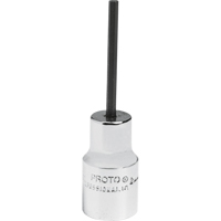 Standard Bit Socket, Hex, 2.5 mm x 1-7/8" L, 1/4" Drive Moffatt Supply & Specialties