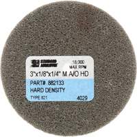 Standard Abrasives Unitized Wheel, 3" x 1/4", 1/4" Arbor, Fine Grit, Aluminum Oxide Moffatt Supply & Specialties