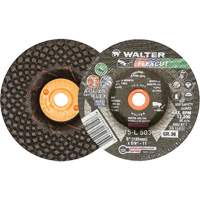 Meules &agrave; moyeu d&eacute;port&eacute; Flexcut, 5", 36 Grain, Oxyde d'aluminium, 5/8"-11, 12 200 Tr/min, Type 29 Moffatt Supply & Specialties