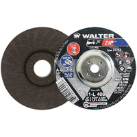 Disque de meulage et de tronçonnage Zip, 4" x 1/32", Arbre de 3/8", Type 27, Grain de 60, Oxyde d'aluminium Moffatt Supply & Specialties