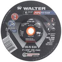 PIPEFITTER Grinding Wheel, 6" x 5/32", Aluminum Oxide, Type 27 Moffatt Supply & Specialties