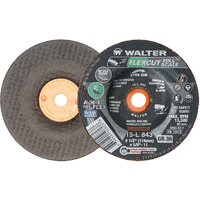 FLEXCUT MILL SCALE Grinding Wheel, 4-1/2", 36 Grit, Aluminum Oxide, 5/8"-11, 13300 RPM, Type 29 Moffatt Supply & Specialties