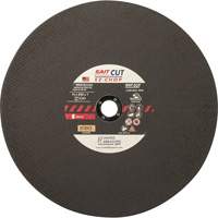 Chop Saw Wheel, 12" x 0.093"/3/32", 1" Arbor, Type 1, Aluminum Oxide, 5100 RPM Moffatt Supply & Specialties