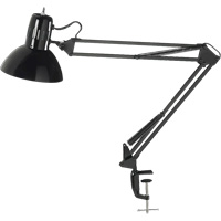 Lampes de bureau &agrave; pince - Bras flexible, 100 W, Incandescente, Pinces serre-joints, Noir Moffatt Supply & Specialties