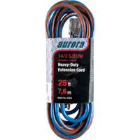 TPE-Rubber Extension Cord With Light Indicator, All-Weather, SJEOW, 14/3 AWG, 15 A, 25' Moffatt Supply & Specialties