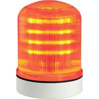 Streamline&reg; Modular Multifunctional LED Beacons, Continuous/Flashing/Rotating, Amber Moffatt Supply & Specialties