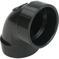 90° Closet Bend Elbow Fitting, Hub x Hub, Plastic, 4" x 3" Moffatt Supply & Specialties