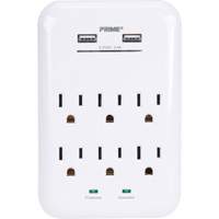Prime&reg; USB Charger with Surge Protector Moffatt Supply & Specialties