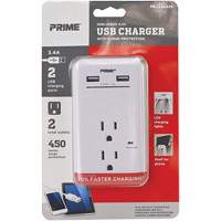 Prime&reg; USB Charger with Surge Protector Moffatt Supply & Specialties