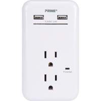 Prime&reg; USB Charger with Surge Protector Moffatt Supply & Specialties