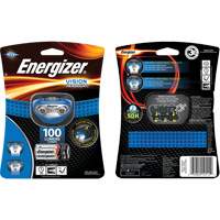 Vision Headlamp, LED, 100 Lumens, 10 Hrs. Run Time, AAA Batteries Moffatt Supply & Specialties