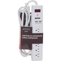 Limiteur de surtension avec chargeur USB, 6 Prises, 1200 J, 1875 W, Cordon 6' Moffatt Supply & Specialties