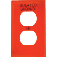 Plaque murale pour prise double Moffatt Supply & Specialties