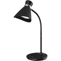 Lampe de bureau, 6 W, DEL, Col 16", Noir Moffatt Supply & Specialties