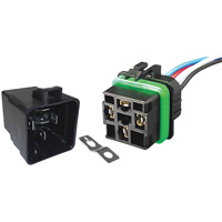 Weather-Resistant Sealed Relay & Pigtail Combo Pack, Mini-Breaker, 30 Amps, 24 V Moffatt Supply & Specialties
