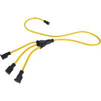 Adaptateur d'alimentation de style W, Ext&eacute;rieur, STOW, AWG 12/3, 15 A, 3 prise(s), 2' Moffatt Supply & Specialties