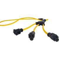 Adaptateur d'alimentation de style W, Ext&eacute;rieur, STOW, AWG 12/3, 15 A, 3 prise(s), 2' Moffatt Supply & Specialties