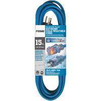 Glacier Flex&reg; Extreme Cold Weather Extension Cord, Outdoor, SJTW, 16/3 AWG, 13 A, 15' Moffatt Supply & Specialties