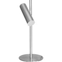 Metal Table Lamp with FR Acrylic Diffuser, 6 W, LED, 19-3/4" Neck, Satin Chrome Moffatt Supply & Specialties
