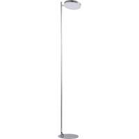 Satin Chrome Floor Lamp with Metal Base Moffatt Supply & Specialties