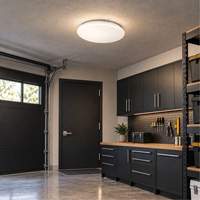 White Surface Ceiling Flush Mount Light Moffatt Supply & Specialties