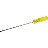 Slotted Electrician's Screwdriver, 3/16" Tip, Round, 11-1/2" L, Plastic Handle Moffatt Supply & Specialties