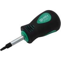 Stubby Square Recess Screwdriver, #1 Tip, Round, 3-1/4" L, Cushion Grip Handle Moffatt Supply & Specialties